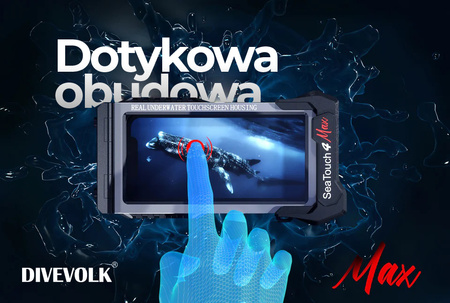 DIVEVOLK Podwodna obudowa do smartfona SeaTouch 4 Max - BIAŁA
