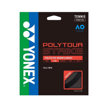 Yonex Poly Tour STRIKE 125 Set 12m Naciąg Czarny (Black) 