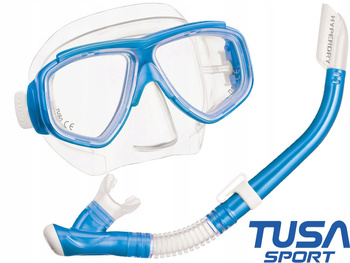 TUSA ZESTAW NURKOWY SPLENDIVE maska fajka snorkeling UC7519 FB niebieski