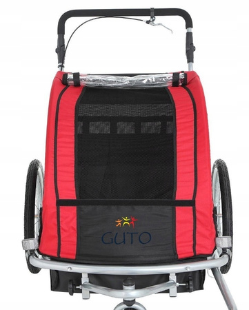 WÓZEK BIEGOWY Przyczepka GUTO DELUXE 2w1 + JOGGER