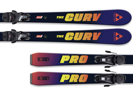 FISCHER 2025 NARTY DLA DZIECI juniorskie SPORTOWE THE CURV PRO JR + FS7 GW CA JRS A12524