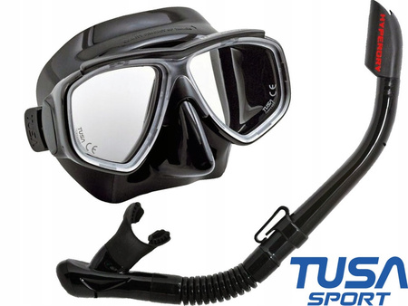 TUSA ZESTAW NURKOWY SPLENDIVE maska fajka snorkeling UC7519 BKBK czarno-czarny