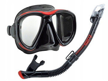 TUSA ZESTAW POWERVIEW maska fajka SUCHY ZAWÓR BKR