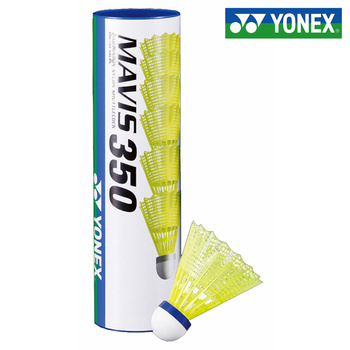 YONEX LOTKI BADMINTONOWE MAVIS 350 Y M350YM middle żółte ŚREDNIE 6szt