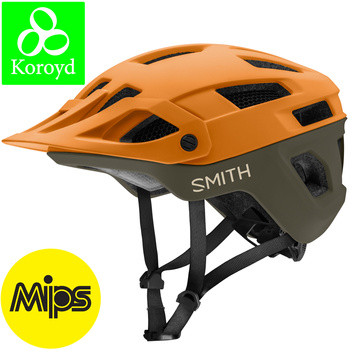 SMITH ENGAGE 2 MIPS Kask Rowerowy z daszkiem MTB Pomarańczowo-Brązowy (matte sunrise forest)