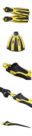 SEAC SUB PŁETWY PROPULSION S BUNGEE S/M 37-40 YEL