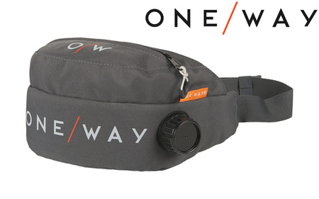 ONE WAY PAS BIEGOWY NERKA BIDON THERMO BELT 0.9l ASPHALT szary OZ10325