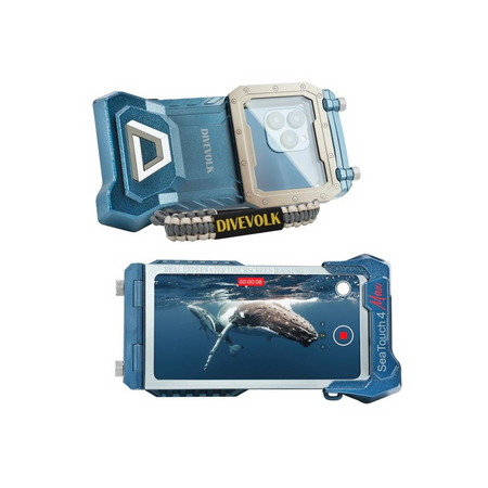DIVEVOLK Podwodna obudowa do smartfona SeaTouch 4 Max - NIEBIESKA