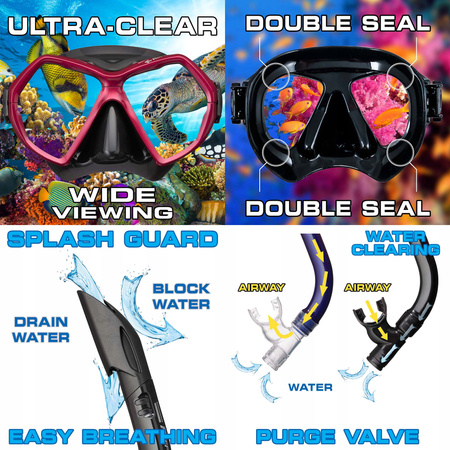 TUSA RT zestaw TRAVEL COMBO maska fajka snorkeling