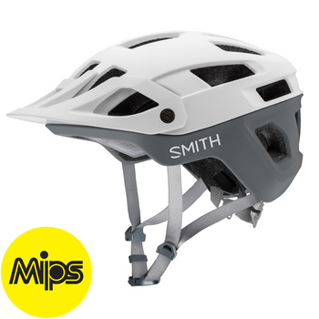 SMITH ENGAGE MIPS Kask Rowerowy z daszkiem MTB Biały (matte white-cement)