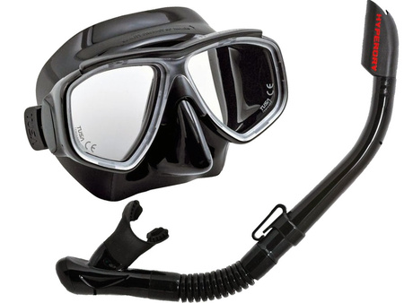 TUSA ZESTAW NURKOWY SPLENDIVE maska fajka snorkeling UC7519 BKBK czarno-czarny