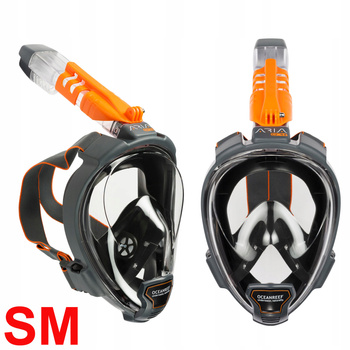 OCEAN REEF MASKA PEŁNOTWARZOWA ARIA QR+ GoPro czarna SM