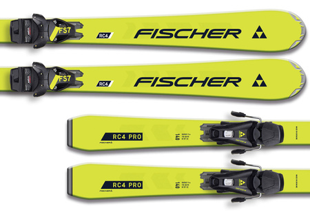 FISCHER 2025 NARTY DLA DZIECI juniorskie SPORTOWE RC4 PRO JR + FS7 GW CA JRS A12824