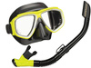 TUSA ZESTAW NURKOWY SPLENDIVE maska fajka snorkeling UC7519 QBFY czarno-żółty
