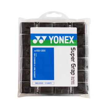 Yonex Super Grap Owijka na Rakietę AC 102-12 EX Czarna 12 szt