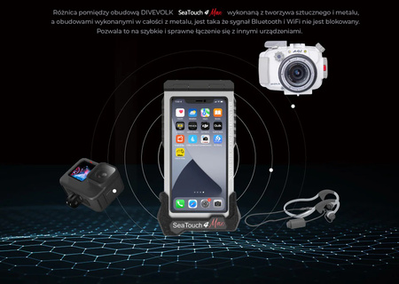 DIVEVOLK Podwodna obudowa do smartfona SeaTouch 4 Max  PLUS - RÓŻOWA