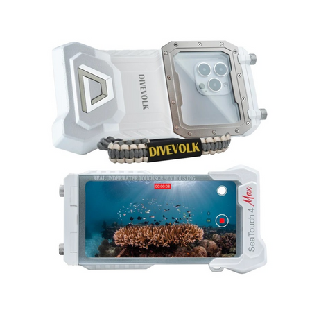 DIVEVOLK Podwodna obudowa do smartfona SeaTouch 4 Max - BIAŁA