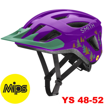 SMITH WILDER JR MIPS Kask Rowerowy z daszkiem Juniorski MTB Fioletowy (purple pines)