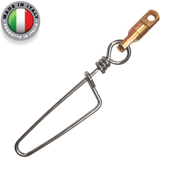 SALVIMAR STALOWO-MOSIĘŻNA AGRAFKA Z KRĘTLIKIEM DO KUSZY ANTYKOROZYJNA MOCNA