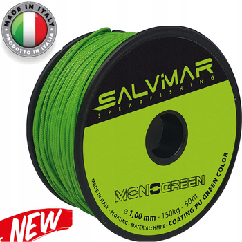 LINKA SALVIMAR do kuszy MONOGREEN 1,5mm MOCNA 1mb