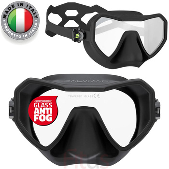MASKA NURKOWA SALVIMAR NEO ANTIFOG FREEDIVING ŁOWIECTWO BLACK