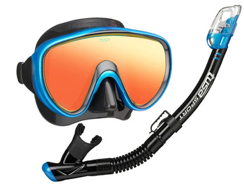 TUSA ZESTAW SERENE PRO maska MIRROR fajka SUCHA FB