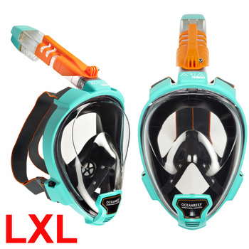 OCEAN REEF MASKA PEŁNOTWARZOWA ARIA QR+ turkus LXL