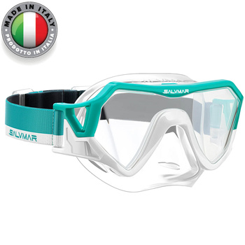 SALVIMAR MASKA do nurkowania HORIZON snorkeling Clear-Aquamarine/White