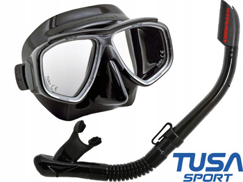 TUSA ZESTAW NURKOWY SPLENDIVE maska fajka snorkeling UC7519 BKBK czarno-czarny