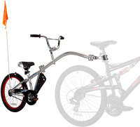 WEERIDE Rower Doczepiany Dla Dziecka Hol CO-PILOT srebrny