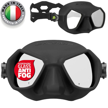 MASKA SALVIMAR HATHOR ANTIFOG GLASS FREEDIVING ŁOWIECTWO black