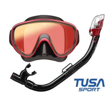 TUSA ZESTAW SERENE PRO maska MIRROR fajka SUCHA UC0118M MDRB