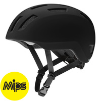 SMITH TRANSIT MIPS Kask Rowerowy Miejski BMX Czarny (Matte Black 9KS) 