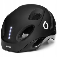 KASK rower rolki hulajnoga BRIKO z LED USB M 53-58
