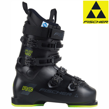 FISCHER 2026 BUTY NARCIARSKIE RC FUN 100 HV BLACK/YELLOW U31025