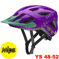 SMITH WILDER JR MIPS Kask Rowerowy z daszkiem Juniorski MTB Fioletowy (purple pines)