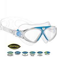 SALVIMAR FREEDOM OKULARY PŁYWACKIE gogle do pływania na basen ANTIFOG UV Light Blue - Clear
