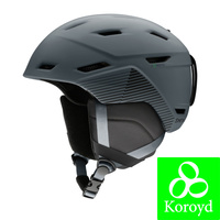 SMITH KASK na narty snowboard MISSION slate stripes szary w paski